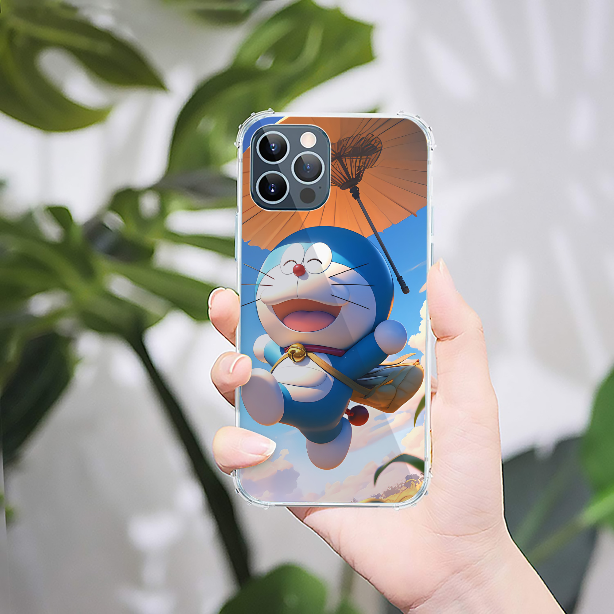 （画像用） ドラえもん Doraemon 【iPhone 12シリーズ対応】透明スマホケース（クリアソフトケース）
